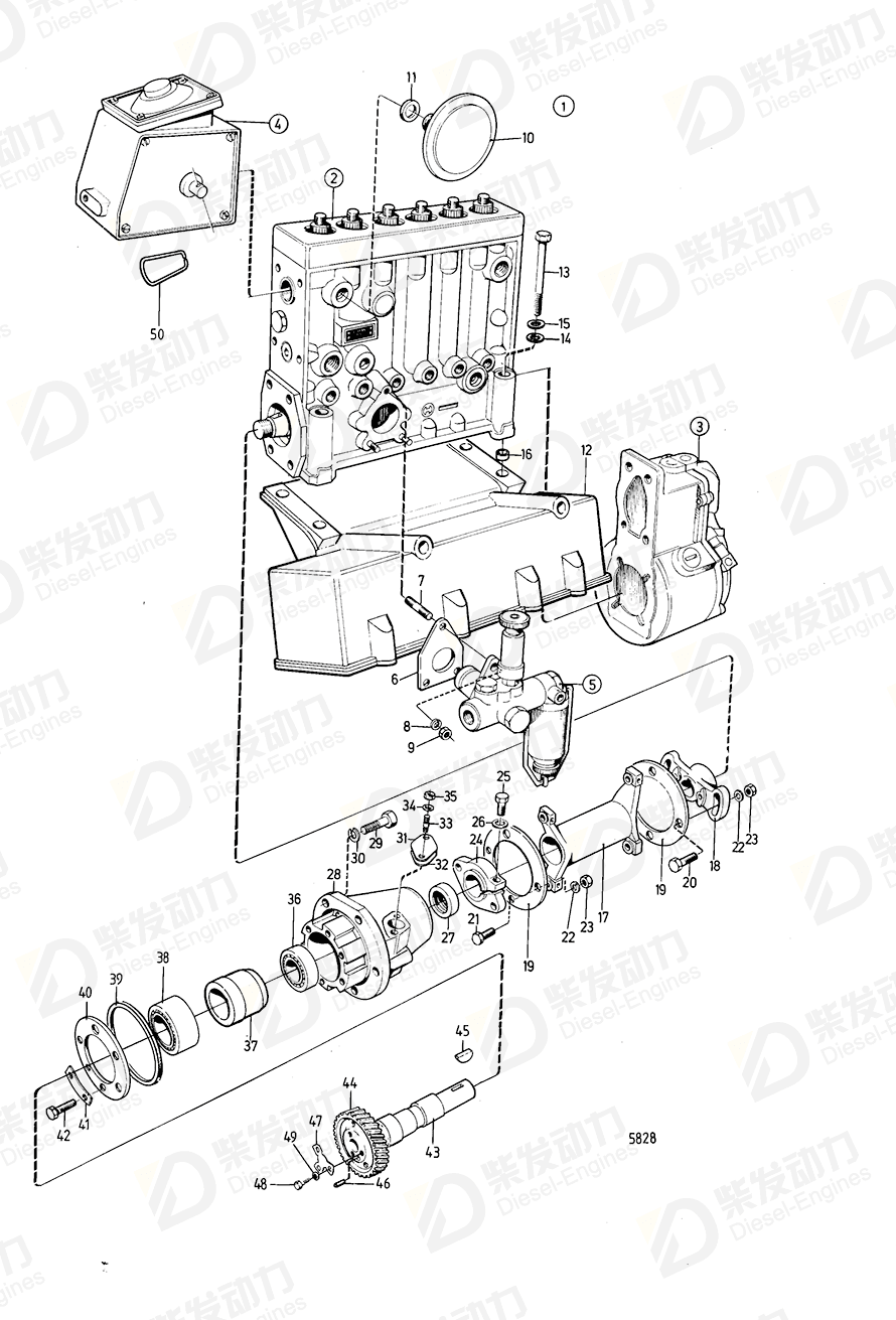 volvo penta Governor 244465 Drawing